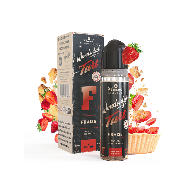 Kit Easy2Shake Fraise 60ml Wonderful Tart - Le French Liquide