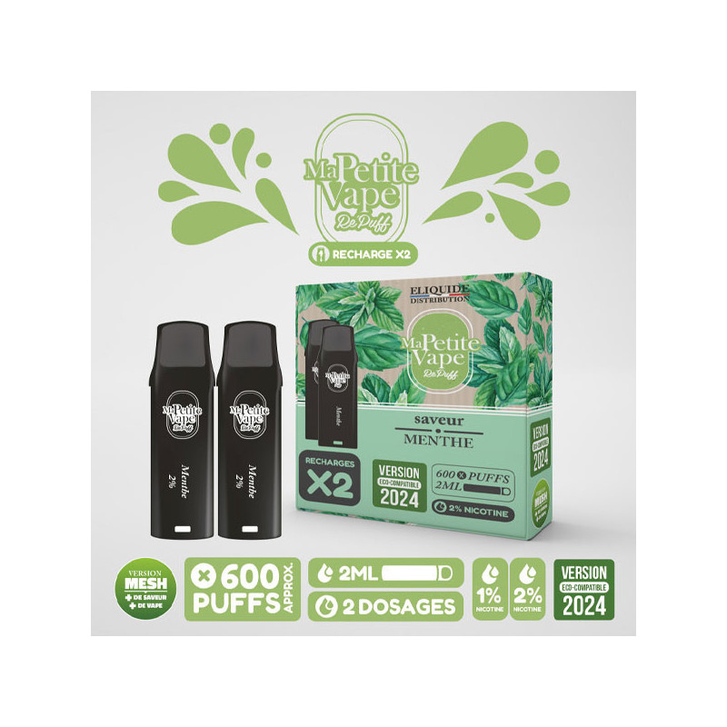 Pod de remplacement pré-remplis 2ml (pack de 5) - Ma Petite Vape