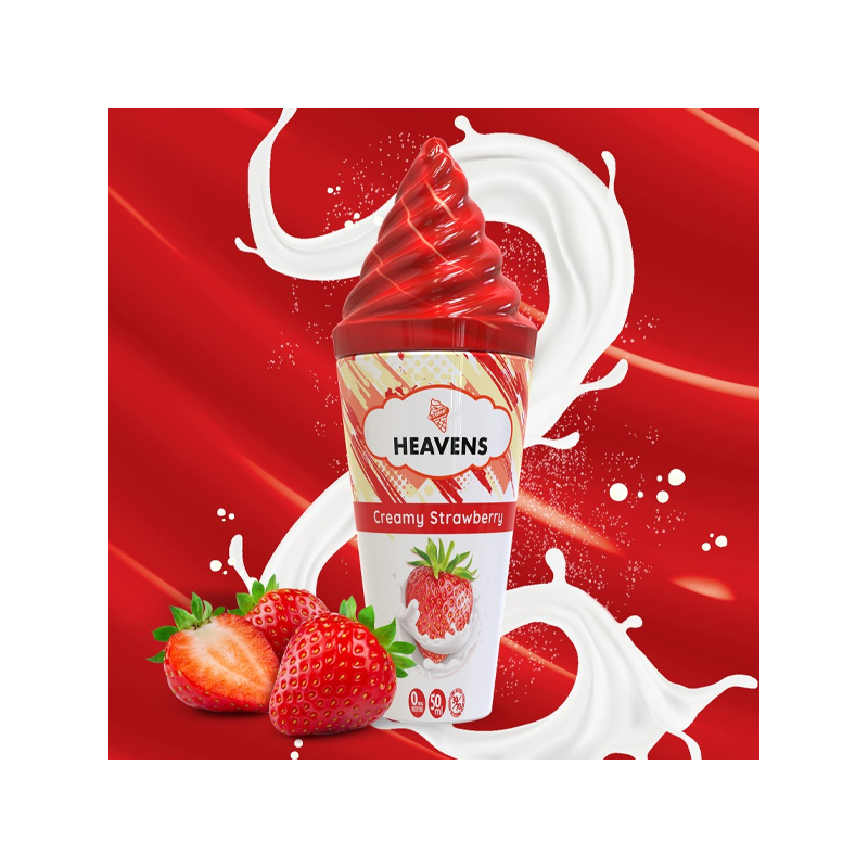 Creamy Straweberry 50ml Heavens - E-cone - Vape Maker