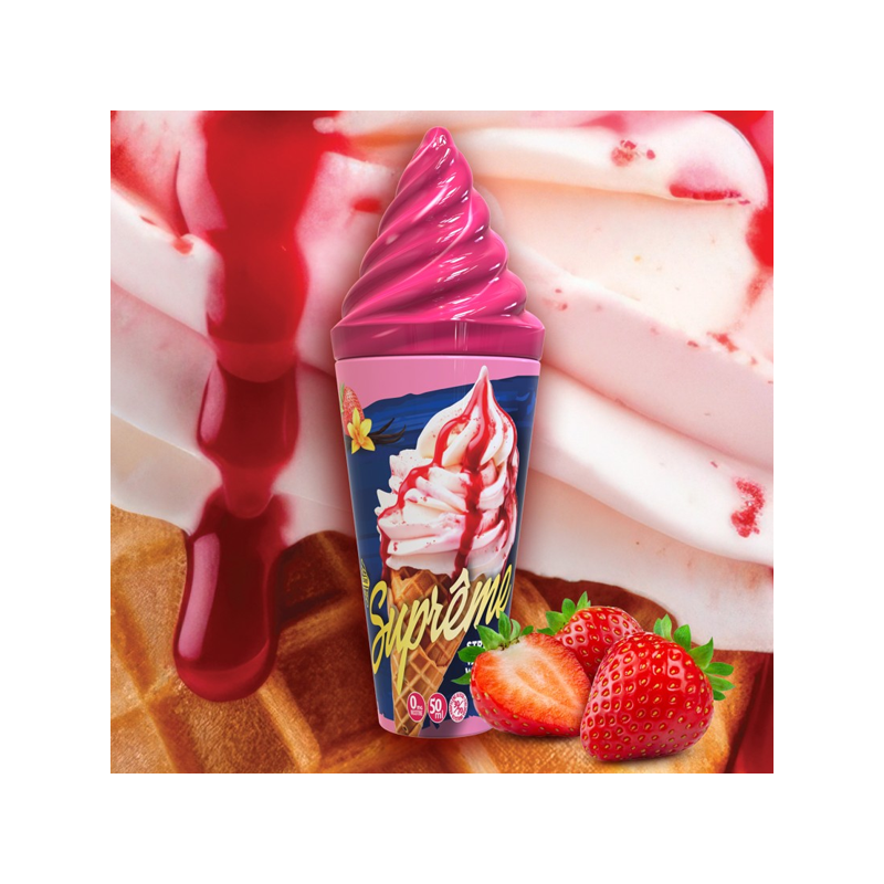 Strawberry Vanilla 50ml Suprême - E-cone - Vape Maker