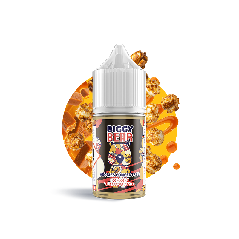 Concentré Pop Corn Toffee Caramel 30ml - Biggy Bear (5 pièces)