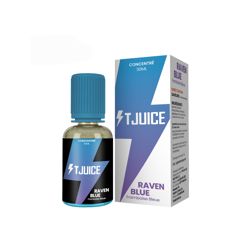 Concentré Raven Blue 30ml - TJuice (5 pièces) Concentré Raven Blue 30ml - TJuice (5 pièces)