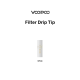 Drip tip Filtre pour Doric Galaxy - Voopoo (pack de 20)