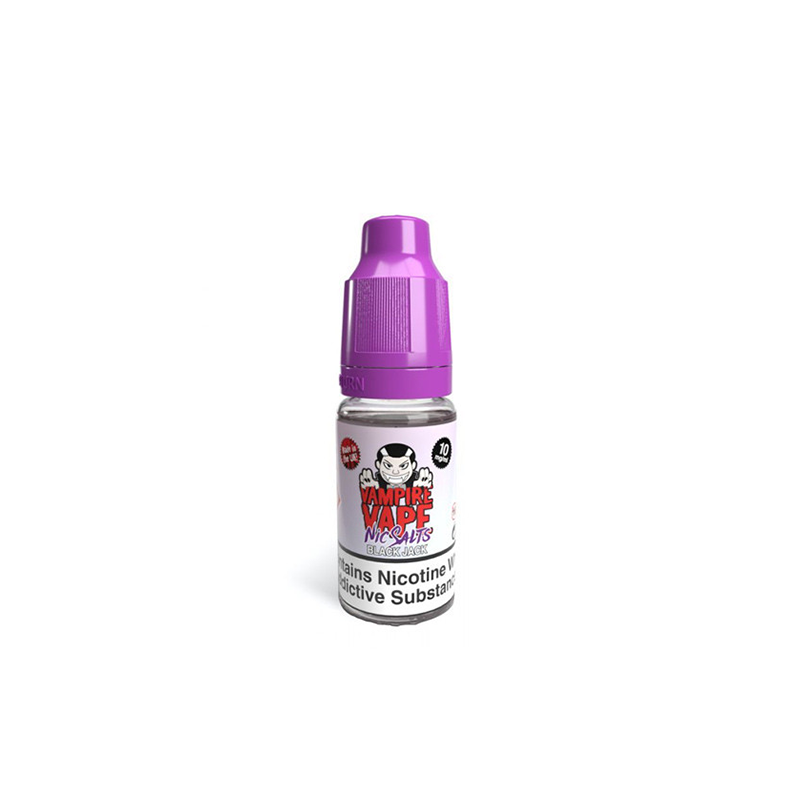 Black Jack 10ml Nic Salts Vampire Vape (10 pièces)