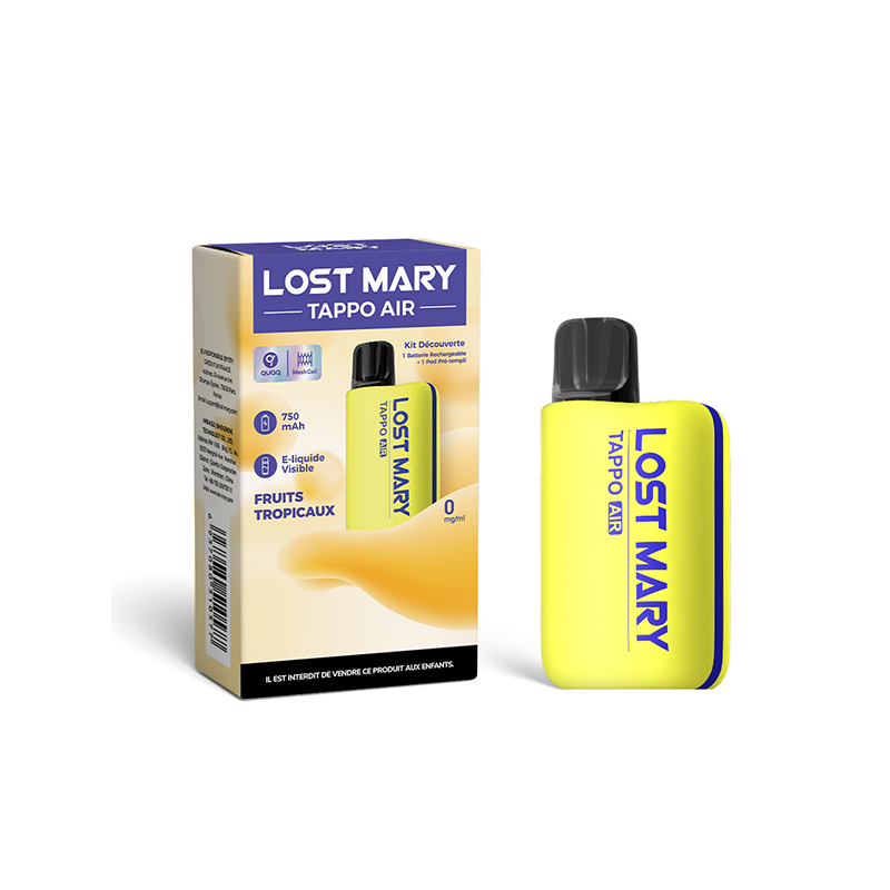 Kit Découverte Tappo Air Yellow/Fruits tropicaux - Lost Mary