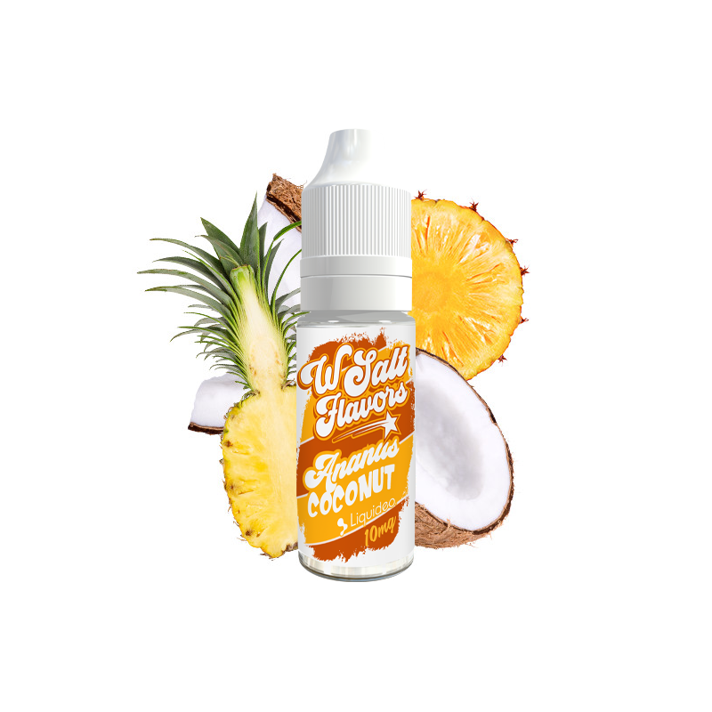 Ananas Coconut 10ml Wsalt Flavors by Liquideo (8 pièces)