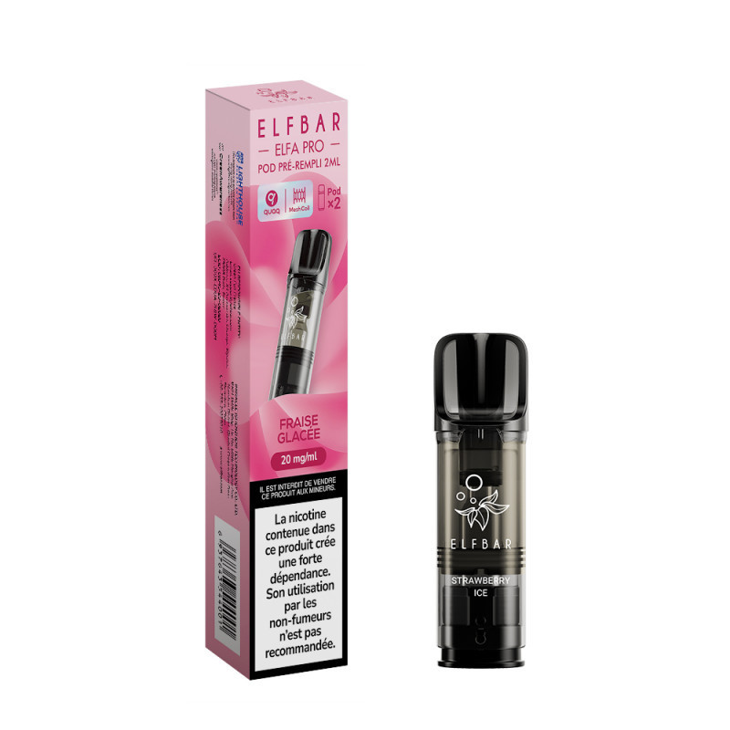 Fraise Glacée 2ml Elfa Pro - ElfBar (pack de 2)