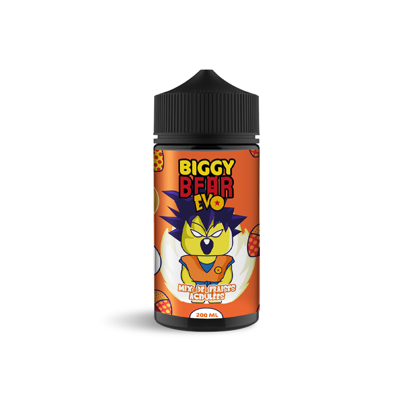 Mix de fraises acidulées 200ml - Biggy Bear EVO Mix de fraises acidulées 200ml - Biggy Bear EVO
