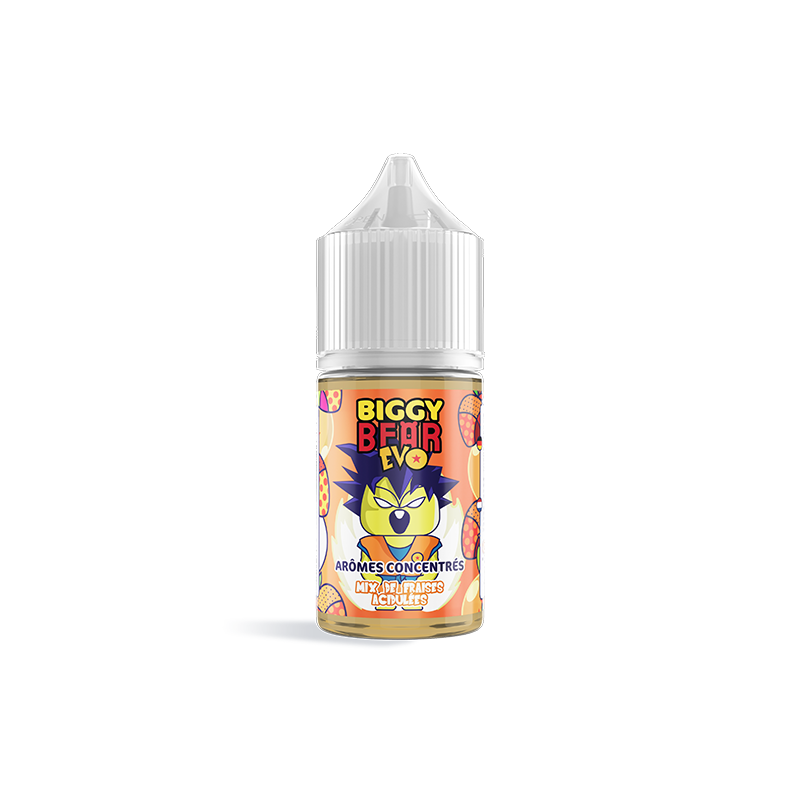 Concentré Mix Fraises Acidulées 30ml - Biggy Bear EVO (5 pièces) Concentré Mix Fraises Acidulées 30ml - Biggy Bear EVO (5 pièces)