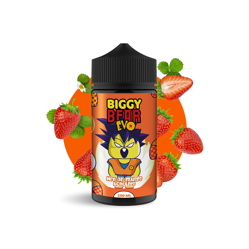 Mix de fraises acidulées 200ml - Biggy Bear EVO