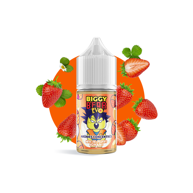 Concentré Mix Fraises Acidulées 30ml - Biggy Bear EVO (5 pièces)