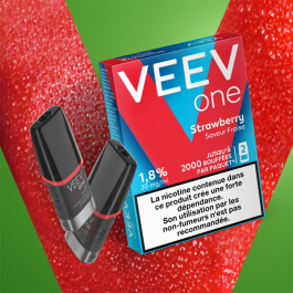 Paquet de 2 Pods pré-remplis Veev One Strawberry - Veev (pack de 5)