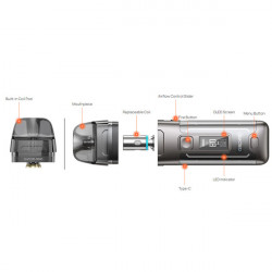 Kit Pod Veynom Air 2800mAh - Aspire Kit Pod Veynom Air 2800mAh - Aspire