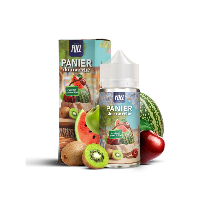 Pastèque Pomme et Kiwi 100ml Panier du marché - Maison Fuel