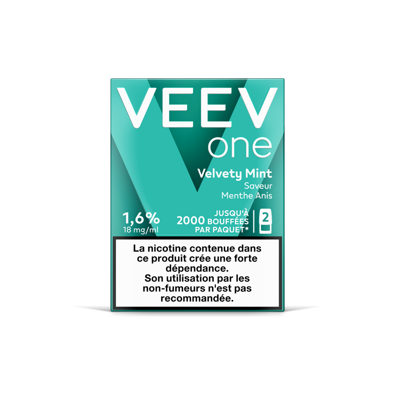 Paquet de 2 Pods pré-remplis Veev One Velvety Mint - Veev (pack de 5)