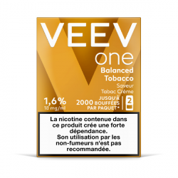 Paquet de 2 Pods pré-remplis Veev One Balanced Tobacco - Veev (pack de 5)