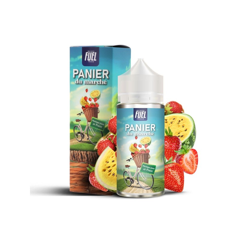 Fraise et Pastèque Jaune 100ml Panier du marché - Maison Fuel