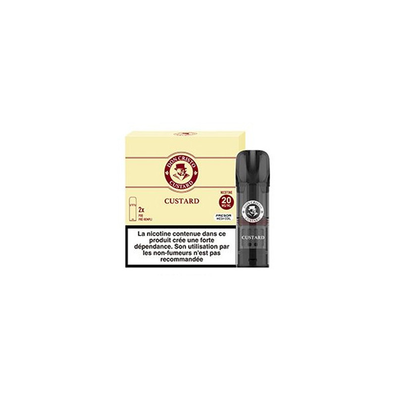 Pod pré-rempli Don Cristo Custard 2ml - PGVG Labs (pack de 2)