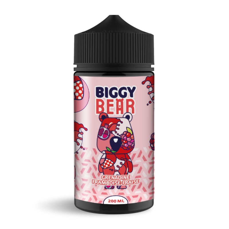 Grenadine Framboise Fraise 200ml - Biggy Bear Grenadine Framboise Fraise 200ml - Biggy Bear