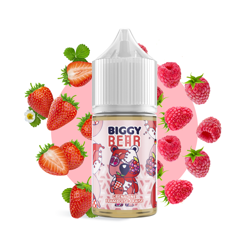 Concentré Grenadine Framboise Fraise 30ml - Biggy Bear (5 pièces)