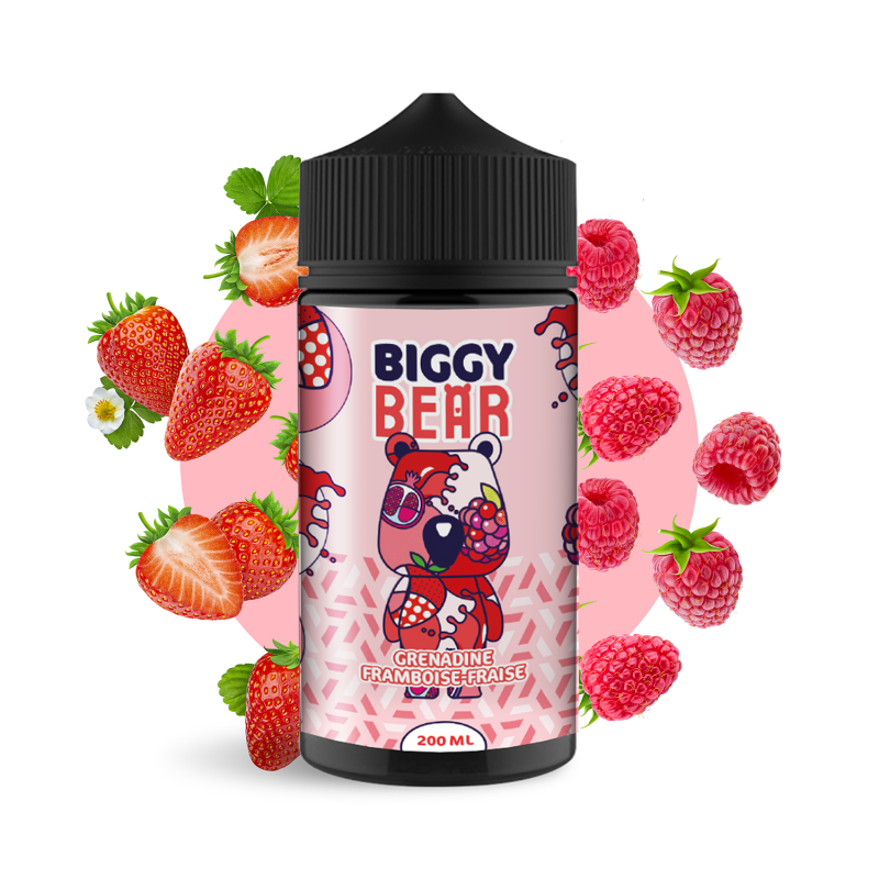 Grenadine Framboise Fraise 200ml - Biggy Bear