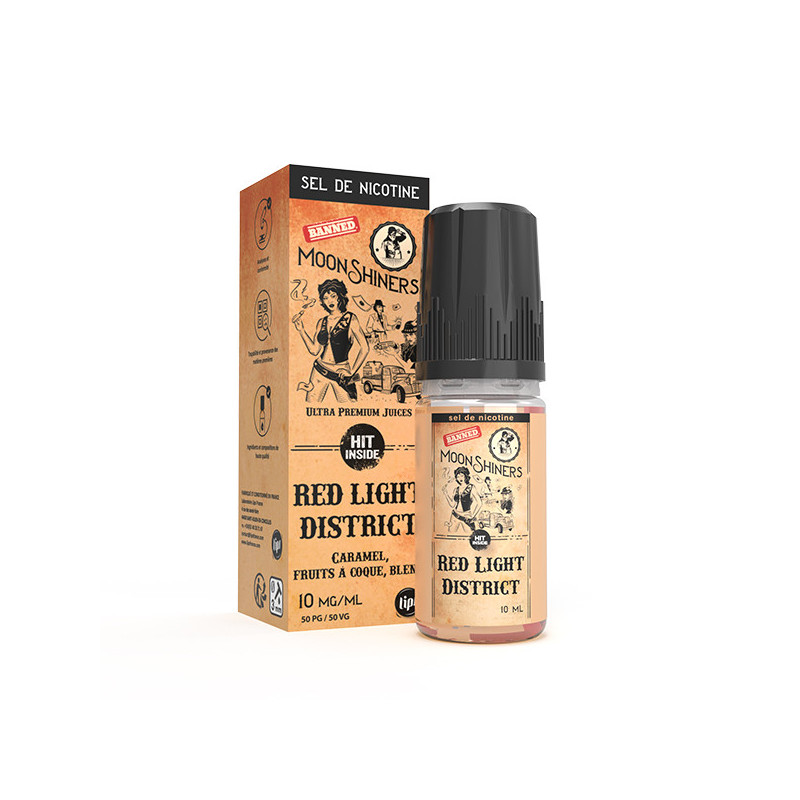 Red Light District Salt 10ml Moonshiners - Le French Liquide (6 pièces)