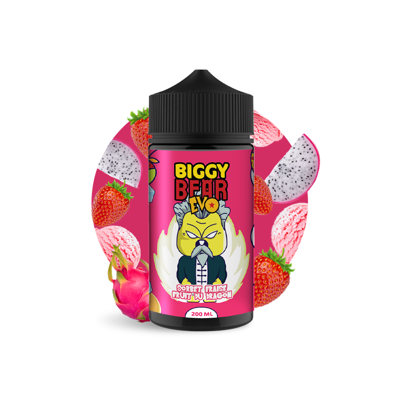 Sorbet Fraise Fruit du Dragon 200ml - Biggy Bear EVO