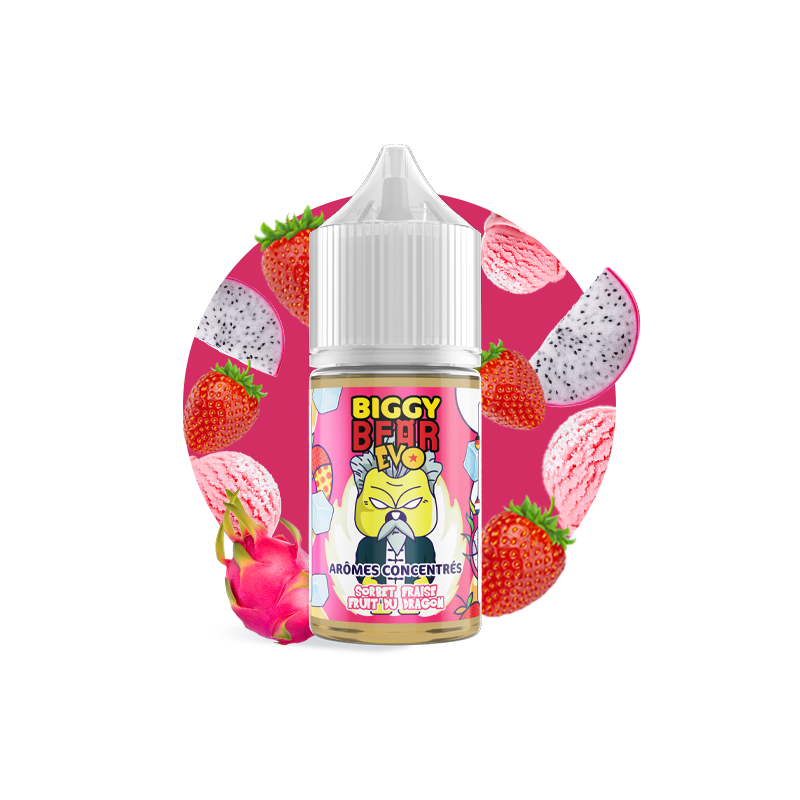 Concentré Sorbet Fraise Fruit du Dragon 30ml - Biggy Bear EVO (5 pièces)