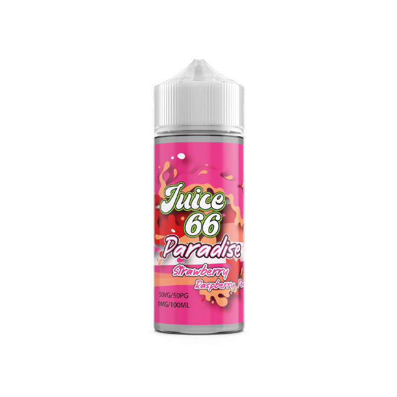 Strawberry Raspberry Peach 100ml Paradise - Juice 66