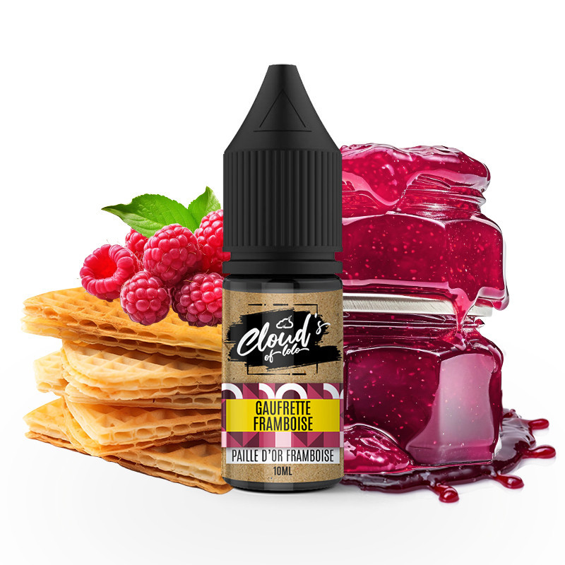 Concentré Gaufrette Framboise 10ml - Cloud's of Lolo (10 pièces)