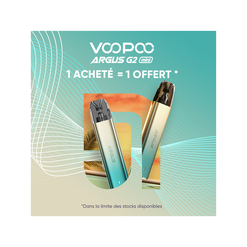 Kit Pod Argus G2 Mini 1200mAh - Voopoo (offre groupée 1+1)