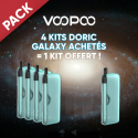 Pack Offre - Kit Pod Doric Galaxy 1800mAh - Voopoo 4+1