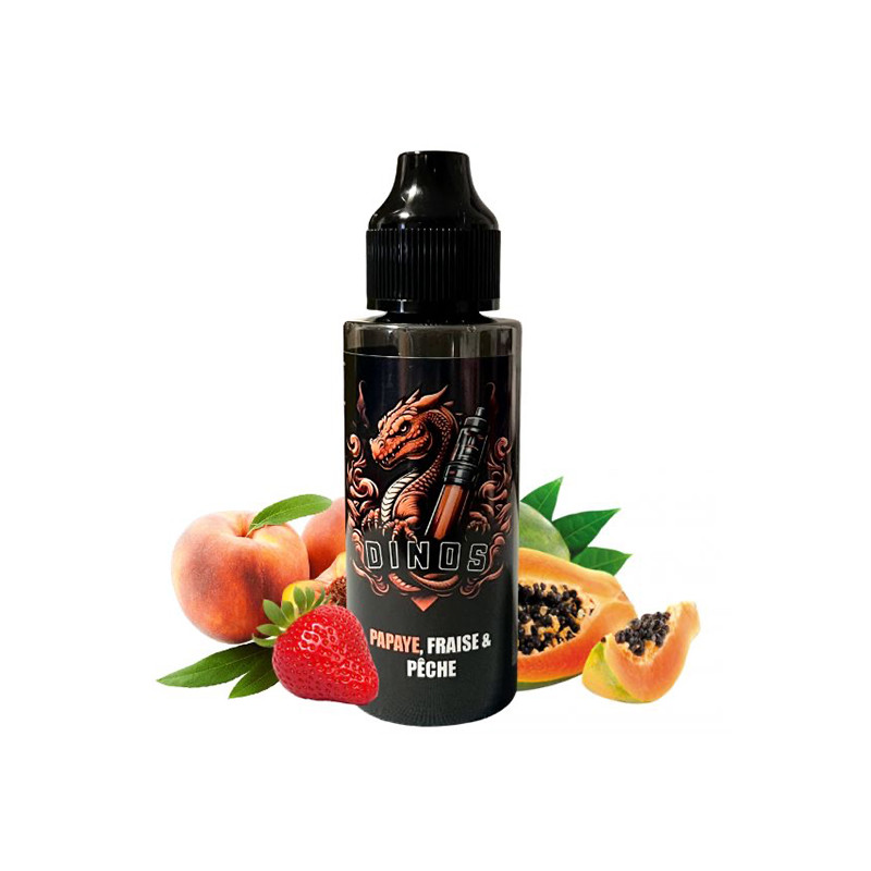 Papaye Fraise Pêche 100ml - Dinos