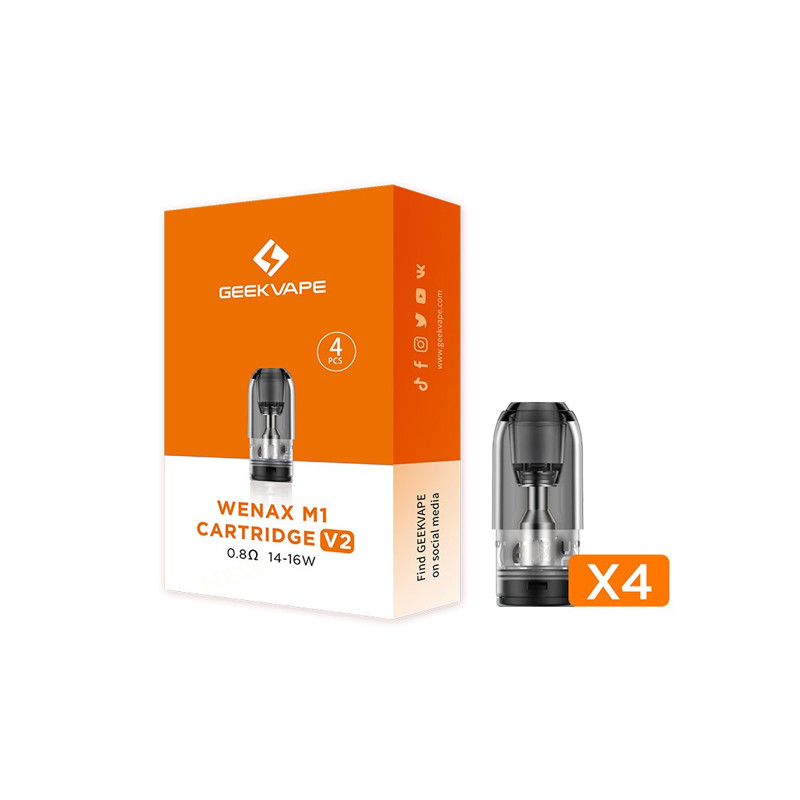 Pod de remplacement Wenax M1 V2 2ml (0.8/1.2)- Geekvape (pack de 4)