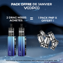 Pack Offre - Kit Pod Drag M100S MTL - Voopoo 2+1 pack PnP-x