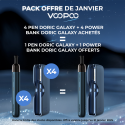 Pack Offre - Pen Doric Galaxy + Powerbank - Voopoo 4+1