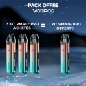 Pack Offre - Kit Pod Vmate Pro 900mAh - Voopoo 3+1