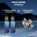 Pack Offre - Kit Pod Drag M100S MTL - Voopoo 2+1 pack PnP-x