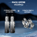 Pack Offre - Kit Pod Drag M100S MTL - Voopoo 2+1 pack PnP-x