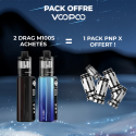 Pack Offre - Kit Pod Drag M100S MTL - Voopoo 2+1 pack PnP-x