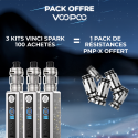 Pack de lancement - Kit Vinci Spark 100 - Voopoo 3+1 pack Pnp-x