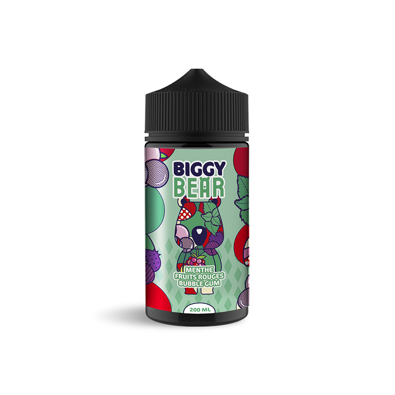 Menthe Fruits Rouges Bubble Gum 200ml - Biggy Bear