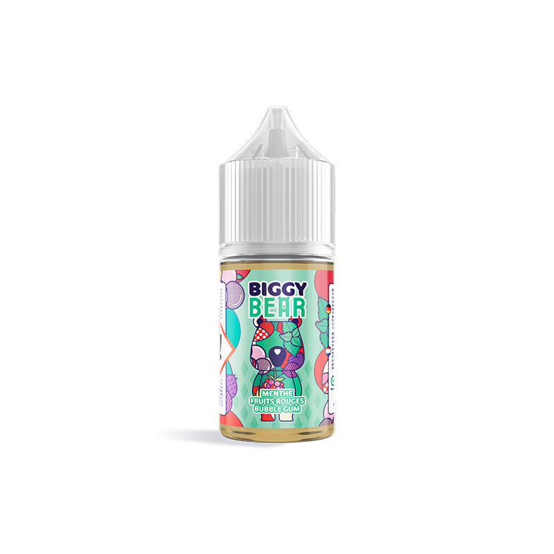 Concentré Menthe Fruits Rouges Bubble Gum 30ml - Biggy Bear (5 pièces)