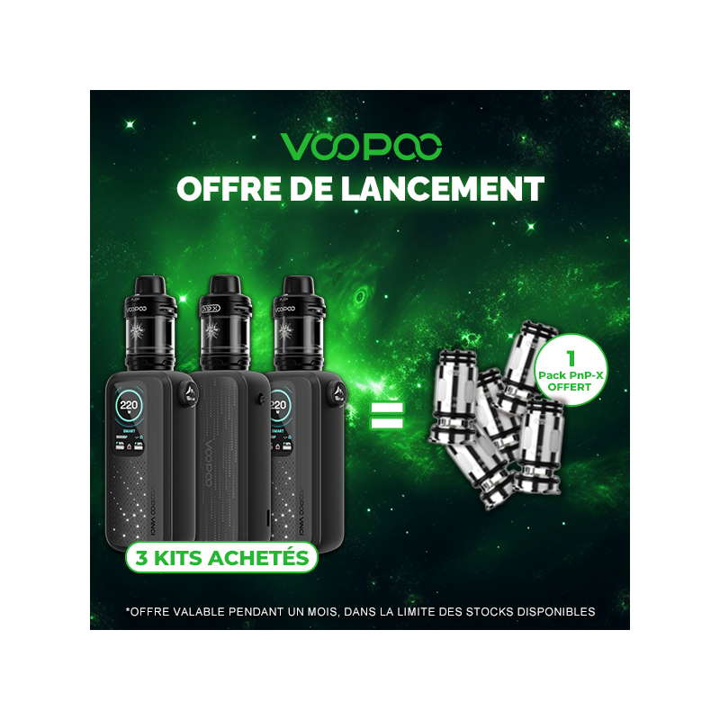 Pack Offre - Kit Vinci Spark 220 - Voopoo - 3+1 pack PnP-X