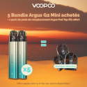 Pack Offre - Kit Pod Argus G2 Mini (bundle 1+1) - Voopoo 5+1 pack de pods