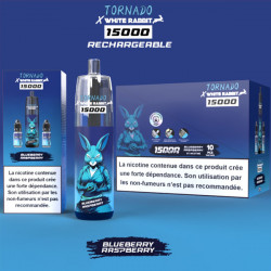 Puff Tornado 15K Blueberry Raspberry 650mAh 14ml - Tornado x White Rabbit
