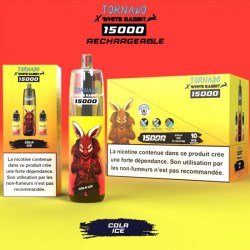 Puff Tornado 15K Cola Ice 650mAh 14ml - Tornado x White Rabbit