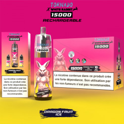 Puff Tornado 15K Dragon Fruit Ice 650mAh 14ml - Tornado x White Rabbit