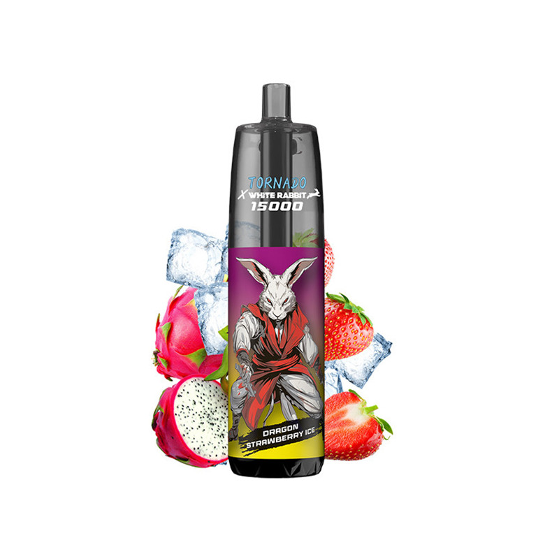 Kit Pod Tornado Dragon Strawberry Ice 650mAh 14ml - Tornado x White Rabbit