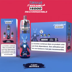 Puff Tornado 15K Fizzy Berries 650mAh 14ml - Tornado x White Rabbit